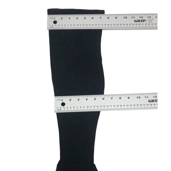 STEVE MADDEN Tava Black Over the Knee Boots 10 Block Heel Suede - Picture 4 of 9